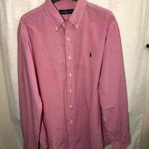 Ralph Lauren Checkered Red Button-up